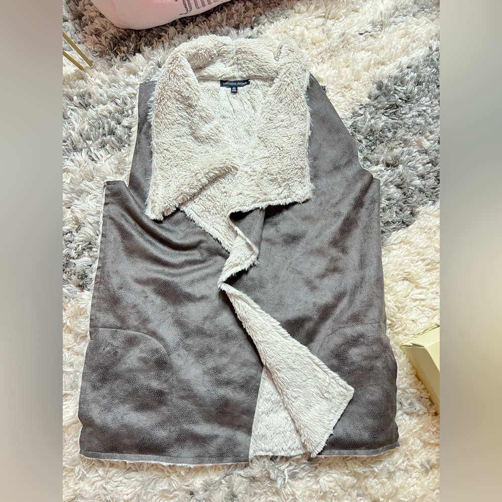 Saks Fifth Ave Faux Fur Wrap Vest